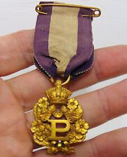 Antique Primrose League Medal with Ribbon & Pin c1900's? picture