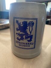 Vintage Lowenbrau Munich .5 Liter Stoneware Made in Germany Beer Mug Stein picture