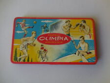 Original 1940's litho Italian tin advertising Pastelli Olimpia-Sport design  picture
