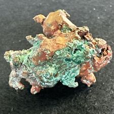 Copper Crystals With Cuperite And Malachite Phoenix Mine Keweenaw Michigan Mi  picture