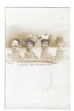 RPPC Atlantic City Carlin Studio Photo: 4 friends in a Cart: Early 1900's picture