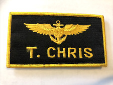 VTG USN NAVY  Name Patch- T. Chris picture