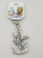 NEW St Michael Metal Keychain Made in Italy HIRTEN  picture