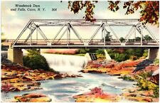 Woodstock Dam and Falls Cairo New York Vintage Linen Postcard picture