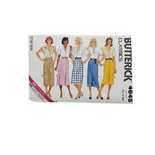 vintage 1980s butterick classics #4645 skirts patterns uncut picture