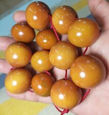 bakelite musk amber 183 grams 10 piece beads suitable for rosary old bacalite picture