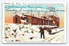 Old Postcard Summit House Pikes Peak Cog Road Denver Colorado 1947 Cancel picture