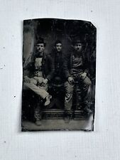 Tintype Photo Men Occupational Overalls picture