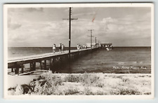 Postcard Vintage RPPC the Pier at Ana Maria Island, FL. picture
