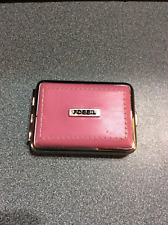 Fossil Green Pill Box Case Two Compartment Genuine Leather picture