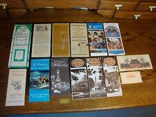 Lot of 14 Vintage Williamsburg 1960's - 1970's Brochures & Ticket  picture