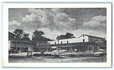 c1940 Ultra Modern Up-Town Motel Wall Carpeting Greenville Illinois IL Postcard picture