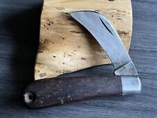 VINTAGE PAL BLADE CO USA HAWKBILL WOOD FOLDING POCKET KNIFE 1939 -1953 picture