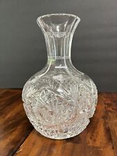 Antique American Brilliant Cut Glass 7 3/4” Vase Decanter Carafe picture