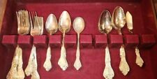 Rogers Goldtone Stainless Flatware 44 Piece Silverware Set picture