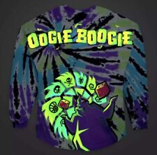 Disney Parks 2022 Oogie Boogie Glow In The Dark Tie Dye Spirit Jersey MEDIUM NEW picture