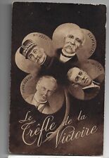 GR8 Graphics WWI Woodrow Wilson Patriotic French Postcard w/Europe's Leaders picture