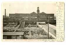 Exchange Bldg, Union Stock Yards, Kansas City, Missouri MO 1905 Vintage Postcard picture