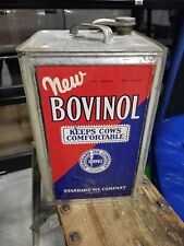 Early Vintage BOVINOL STANDARD OIL COMPANY 5 Gallon Can Inv636 HTF Farming CAN  picture