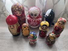 Russian Nesting Dolls/Matryoshka Doll Collection Set of 9 picture