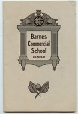 1912-1913 Denver, Colorado - Barnes Commercial School Annual Announcement picture