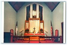 c1960 Welcome Trinity Lutheran Church Altar Washington Island Wisconsin Postcard picture
