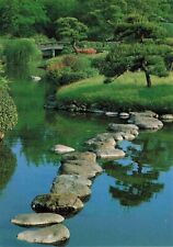 Suizenji Park Japanese Postcard - Zyojuen Kumamoto Rock Pond Vtg #37 picture
