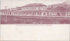 Northern Pacific Railway Station Livingston MT Montana Unused Postcard E67 picture