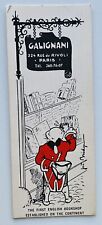 Vintage Bookmark GALIGNANI PARIS FRANCE RIVOLI picture