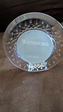 Waterford Clear Crystal Lismore Round Photo Frame No Box. picture