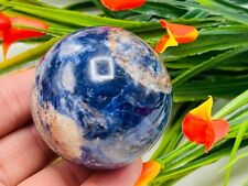Sodalite Sphere, Blue Sodalite Stone, Polished Gemstone, Healing Crystals, 2