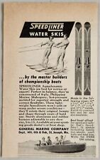 1955 Print Ad Speedliner Water Skiis General Marine Co. St Joseph,Missouri picture