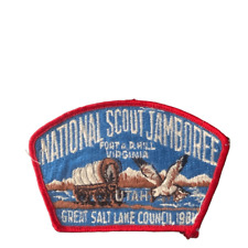 Vintage Great Salt Lake Council 1981 National Scout Jamboree Utah Boy Scouts Pat picture