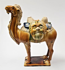Vintage Chinese Sancai Glaze Tang Dynasty Style Camel Figurine 12