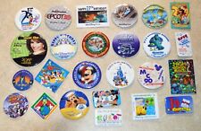 Disney Authentic Pin-back Buttons Assorted Lot of 25 No Duplicates PB7 picture