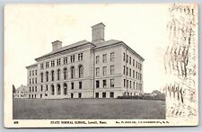 Lowell Massachusetts~State Normal School From Lawn B&W~Vintage Postcard picture