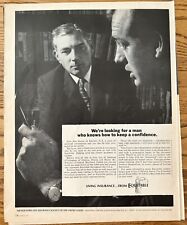 1967 Equitable Life Insurance Vintage Print Ad Man Who Keeps a Confidence picture