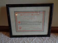 vintage signed dated 1905 & 1914 framed religious APOSTOLATUS ORATIONIS    AS IS picture