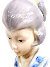 Vintage Oriental Woman 7.5” Porcelain Figurine Arnart? Delicate Refurbished READ picture