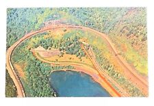Aerial View World Famous Horseshoe Curve Altoona Pennsylvania Postcard Unposted picture