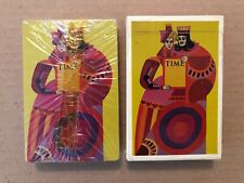 TIME WEEKLY NEWSMAGAZINE LIMITED EDITION VINTAGE ADVERTISING 1962 PLAYING CARDS picture