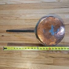 Antique Copper Primitive  Pan For Rustic Cabin Farm Cottage Kitchen Decor 21