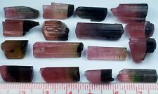 100 Ct Natural Top Quality Bi Color Tourmaline crystal lot From Afghanistan picture