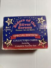 RIDERS OF THE SLIVER SCREEN 1993 FACTORY BASE CARD SET OF 300 MOVIE COWBOYS picture