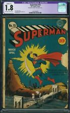 1942 D.C. Comics Superman 15 CGC 1.8. Classic Cover picture