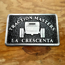 Traction Masters La Crescenta CA Car Club Plaque picture