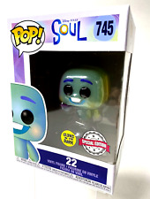 Exclusive Pixar's Soul 22 Glow-in-the-Dark Funko Pop Vinyl Figure #745 picture