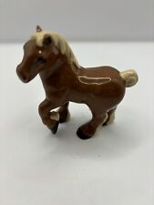 3 “Early Hagen Renaker Chestnut Draft Horse Black Hooves ~ 1949-1951 - See Tail picture