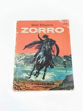 Vintage Walt Disney's Zorro 1958 Large Format A Golden Book picture