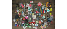 Large Junk Drawer Lot Pins Keychains Buttons Spoons picture